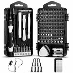 Ueznirn 155in1 Precision Screwdriver Set, Magnetic Small Screwdriver Set with Antistatic Strap, Electronic Repair DIY Mini Screwdriver Set for PC Laptop Phone Computer Mac PS Xbox Glasses Tool Kit