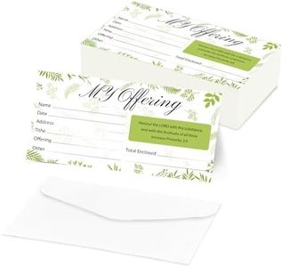 XIISVINT 200 PCS 6.42 x 3.23 Inch Church Offering Envelopes - Tithe and Offering Envelopes for Church Donations, Checks and Cash, Great for churches or Non-Profit Organizations (Leaf style, 200)