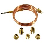 Europart Universal Gas Thermocouple Kit, 600 mm, Copper, 14-UN-32