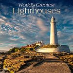 World's Greatest Lighthouses | 2024 12 x 24 Inch Monthly Square Wall Calendar | Foil Stamped Cover | BrownTrout | Ocean Sea Coast