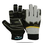 Extreme Grip Sailing Gloves Strong Amara Enforced Palm Breathable Full Finger Boating Gloves | Skiing | Sailing | Boating | Fishing | Canoeing | Kayaking | Riding | Indoor-Outdoor Medium