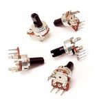 ERH India 5 Pcs 100k Volume Control 3 pin Variable Resistor Potentiometer 100 k 3 pin Controller Home Theater, Amplifier Kits etc.