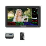 FEELWORLD S55E 5.5 inch Camera DSLR Field Monitor Small Full HD 1920x1152 IPS LUT Video Peaking Focus Assist with 4K HDMI 8.4V DC Input Output Include Tilt Arm with Battery and Case