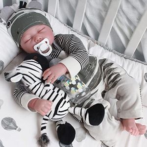 CHAREX Sleeping Reborn Baby Dolls, 22 Inch Lifelike Newborn Baby Boy, Realistic Weighted Baby Reborn Doll for Kids