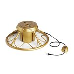 Home Heritage Electric 360 Degree Rotating Artificial Christmas Tree Metal Stand for Trees up to 9 Feet Tall, Pole Diameter 1-1.75 Inches, Gold