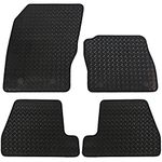 JVL Fully Tailored Rubber Car Mat, Set of 4