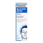 Sudafed 60ml Blocked Nose Spray x 4 Multipack