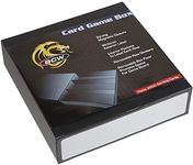 BCW Card Game Box - 3 Row - Black with White