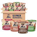 Quaker Instant Oatmeal Express Cups, Variety Pack, Breakfast Cereal (12 Count)