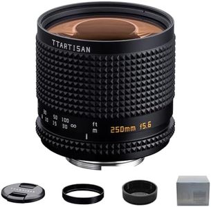 TTartisan 250mm F5.6 Reflex M42 Mount Manual Telephoto Lens,Fantasy Doughnut Bokeh, 2m Closest Focus Distance, with Lens Hood, add Adapter Easily Compatible with Fuji, Canon, Nikon,Hasselblad Cameras