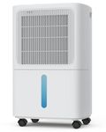 LEENON Dehumidifiers for Home 16L/Day Compressor Dehumidifier for Bedroom with Ultra-Quiet Sleep Mode Drying Clothes, Auto Off, 24H Timer, Continuous Drainage, Humidity Sensor, for Basement Home Damp