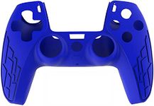 PSS PS5 Controller Silicone Cover Case Protective Non-Slip Skin Anti-Slip Soft Silicone Rubber Accessories Set for Playstation 5 Duelsense Controller with Thumb Grip x 2 (Blue)