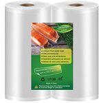 BoxLegend Vacuum Sealer Bags 2 Rolls 11''x50' (Total 100 feet) Vacuum Sealer Rolls Fit for All Vacuum Sealers BPA Free, Heavy Duty, Puncture Prevention, Great for vac Storage, Meal Prep or Sous Vide