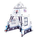 PEAKOPE - Rocket Ship Tent - Tent for Kids Indoor - Playhouse Tent - Spaceship - 47" x 47" x 68"