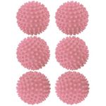 6 Pack Laundry Washing Balls, Dryer Balls Reusable Washing Balls for Washing Machine Laundry (Pink)