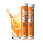 Fast&Up L-Carnitine Lean Body - Helps Convert Fat into Energy, 2000 mg Carnipure TM L-Carnitine Sourced from Lonza Switzerland - Pack of 40 Effervescent Tablets, Orange Flavour