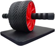 Sprwhale Ab Slide Workout Equipment,Ab Roller wheel for Abdominal Core Workout,Home Fitness Gym Training Rolling Out Exercise Wheel with Knee Mat,Red