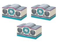 Beistle 53387 3-D Rock & Roll Radio Centerpieces 3 Piece, 5.75" x 9.5", Multicolor