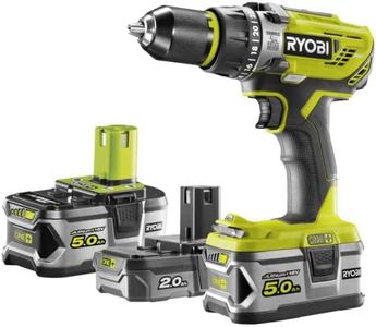 Perceuse-visseuse à percussion RYOBI 18V OnePlus - 3 batteries LithiumPlus - 2x 5.0Ah - 1x 2.0Ah - R18PD31-3552S