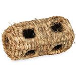 Prevue Hendryx 1092 Nature's Hideaway Grass Tunnel Toy, Small, Black, 7.5 x 3.75 x 3.75