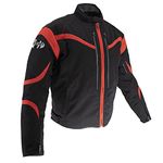 Joe Rocket Men's Crossfire Jacket (Black/Red, LG)