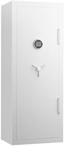 Fireproof Gun Safe for Rifles and Pistols – 10 Cu Ft Steel Cabinet White