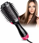 Professional Hair Straightening Brush Detangling Tourmaline Ceramic Ionic Hot Heating Comb Anti Scald Multi Temperature Control Electric Hair Straightener Styler Quick Fast Glider For Women Men Multicolor