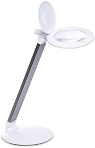 daylight Halo Go 2 Brightness Levels Rechargeable Portable Magnifying Lamp 80+ CRI Ideal for Eye Care 6000K White