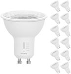 LUXRITE GU10 LED Bulbs Dimmable, 50