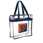 FOCO NFL Clear Stadium Messenger Bag for Football Game - Vinyl, Chicago Bears