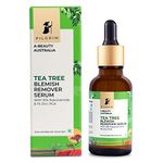 Pilgrim Tea Tree & 10% Niacinamide blemish-remover serum with Zinc PCA for acne prone skin | Niacinamide serum for acne| Acne scar reducing 10% Niacinamide serum for face | Women & Men | 30 ml