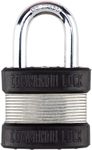 Commando Lock Laminated Heavy Duty Steel Padlock - 2 Bumper High Security, Military-Grade