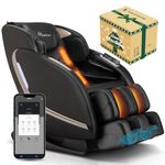 EASPEARL 2024 Massage Chair Full Body, SL Track Zero Gravity Massage Chair with APP, 4D Shiatsu Massage Recliner Chair with Heat, Foot Roller, Bluetooth, Body Scan, Stretch(Black)