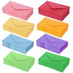 160 Packets of Kraft Paper Mini envelopes, Colored Mini envelopes, can be Used for Business Cards, Love Note Cards, Children's Personal Gifts, Multiple Colour (11.8 * 8.2cm)