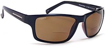 Coyote Eyewear BP-13 Polarized Reader Sunglasses (2.50), Black