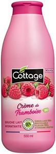 Cottage – Gel Doccia Latte Idratante – Crema di Lampone Biologico – 97% Ingredienti Di Origine Naturale – Flacone 100% di origine vegetale – Made in France – 550 ml