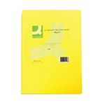 Q-Connect Bright Yellow Coloured A4 Copier Paper 80gsm Ream (Pack of 500)