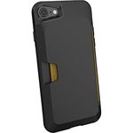 Smartish iPhone SE Wallet Case - Wallet Slayer Vol. 1 [Slim + Protective + Grip] Credit Card Holder for Apple iPhone SE 2022/2020 & iPhone 7/8 - Black Tie Affair