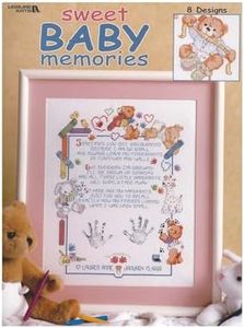 Leisure Arts Sweet Baby Memories Cross Stitch Book