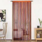 HSYLYM Door Curtain Window Curtains Door Decorations Room Dividers Decorations for Room,Doorways,Wall,Closet,Party and Furniture,One Piece Design,W35 xL96,Multicolor