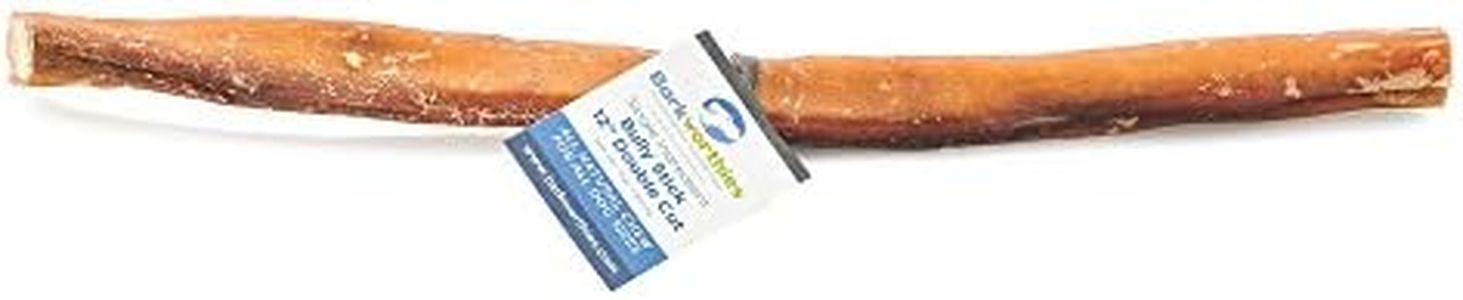 Barkworthies 30,5 cm, Spessore Taglio Doppio Bully Sticks by Natural Dog Treats