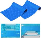 2 Rolls Pool Ladder Mat, Pool Ladder Pad Step with Non Slip Texture Pool Liner Protection Cushion for Above or Inground Swimming Pools, Blue (48 x 36 Inches)