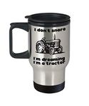 Tractor travel coffee mug funny farmer gifts for men, Rancher old vintage antique john deere novelty farm stainless steel cup stuff for Dad or Grandpa
