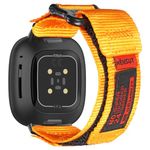 torbollo Watch Band Compatible with Fitbit Versa 3 / Versa 4 / Fitbit Sense/Sense 2 for Men, Rugged Nylon Sports Adjustable Strap Military Tactical Style Replacement Wristband