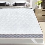 Slybear 3 Inch Memory Foam King Mattress Topper - Cooling Gel Mattress Topper for King Size Bed with Removable Cover, Pressure Relief Ventilated Mattress Pad for Back Shoulder Pain