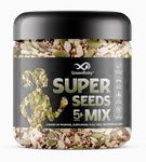 GreenFinity Raw Mix Seeds -Pumpkin Seeds Watermelon Seeds Flax Seeds Sunflower Seeds Chia Seeds for Eating Healthy Mix Seeds (250 gm) Calcium and Protein Rich Seeds Jar Pack