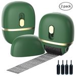 Lomil Identity Protection Roller Stamps 2 Pack - Confidential Roller Stamp with 4 Refills - Wide Identity Theft Protection Stamp for ID Blockout, Privacy & Security(Green)
