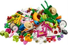 LEGO 40606 Spring VIP Add on Pack Cool Polybag With Random Fun Bricks and Pieces Including Carrots, Flowers, Cherries, Ladybirds, Birds, Bunnies and a Lamb