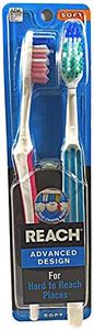 Reach Advanced Design Full Head Toothbrush, Soft, 2 Count