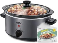 KOOC 4-Quart Slow Cooker, 3 Cooking